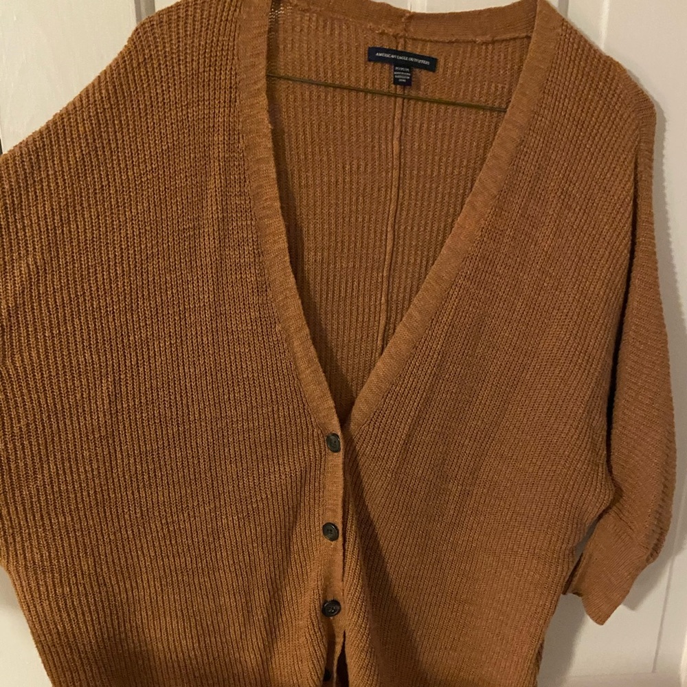 Dark orange cardigan